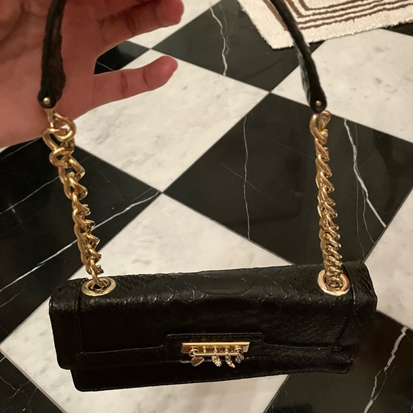 Liz Claiborne Black Crocodile Bag - Picture 4 of 11